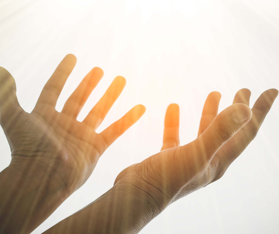 Picture of open hands